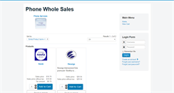 Desktop Screenshot of phonewholesales.com